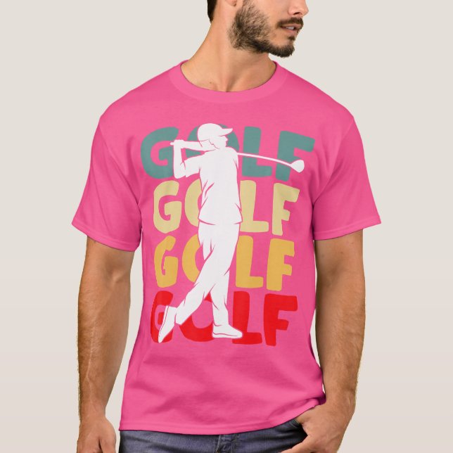 Golf Klubb Golfing Golfer Boys Manar T Shirt (Framsida)
