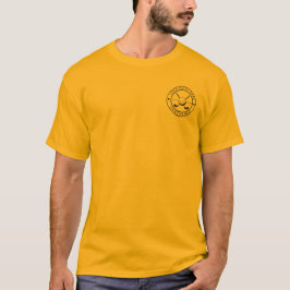 Golf Klubb Guld T-Shirt anpassat med ditt namn