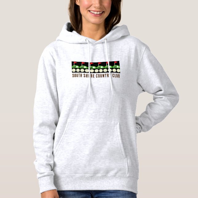 Golf Klubb Hoodie & Sweatshirt T Shirt (Framsida)