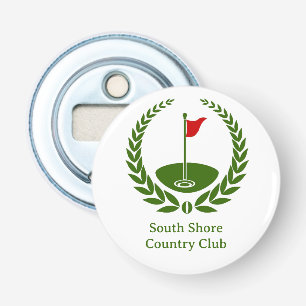 Golf Klubb Logotyp Anpassningsbar Classic Golf Fla Flasköppnare
