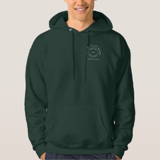Golf Klubb Logotyp Front och Back Namn Hoodie