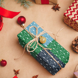 Golf Klubb Mönster Papper Plate Presentpapper