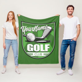 Golf Klubb NAMN Pro Golfer Player Personlig Fleecefilt