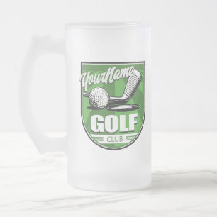 Golf Klubb NAMN Pro Golfer Player Personlig Frostat Ölglas