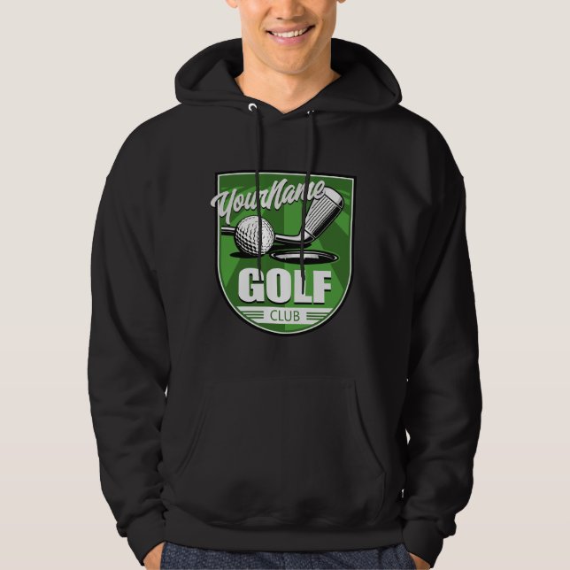 Golf Klubb NAMN Pro Golfer Player Personlig Hoodie (Framsida)