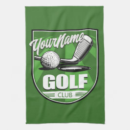Golf Klubb NAMN Pro Golfer Player Personlig Kökshandduk