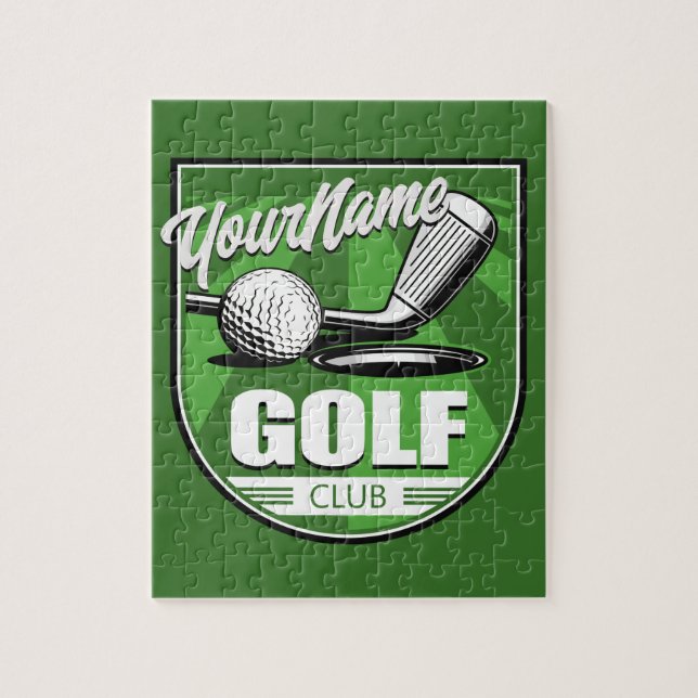 Golf Klubb NAMN Pro Golfer Player Personlig Pussel (Vertikal)
