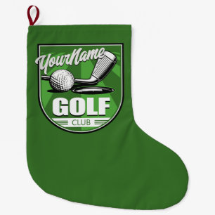 Golf Klubb NAMN Pro Golfer Player Personlig Stor Julstrumpa