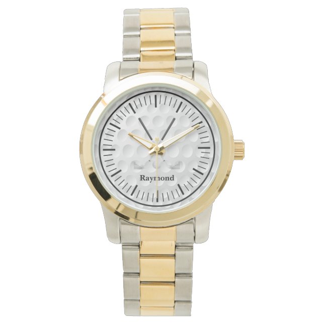 Golf Klubb och Boll Armbandsur (Framsida)