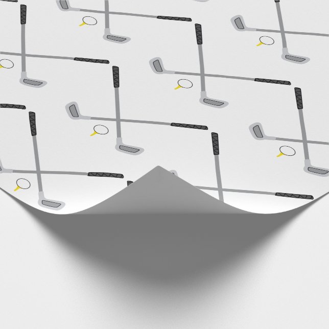 Golf Klubb och Boll Presentpapper (Hörn)