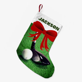 Golf Klubb och Golf Boll Small julstock Liten Julstrumpa