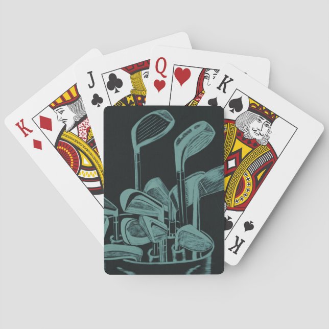 Golf-Klubbar Kortlek (Baksidan)