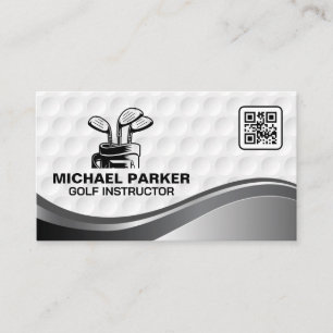 Golf-Klubbar QR-kod Visitkort