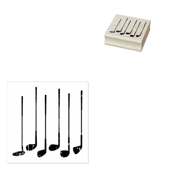 Golf-klubbar Stämpel (Stämplad)