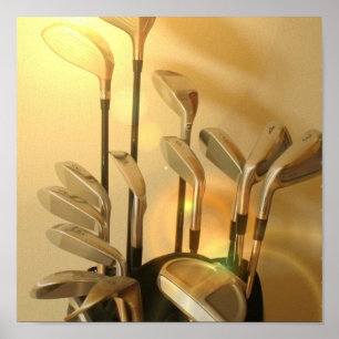 Golf-Klubben Poster Skriv ut