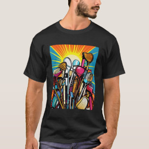 Golf Klubbs Golfer Golfing Golf Player Putter Pop T Shirt