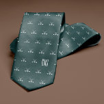 Golf Klubbs Monogrammed Mörk grönt Slips<br><div class="desc">Golf-klubbar på mörk grönt bakgrund. Anpassa med ett monogram för att göra perfekten till en sorts gåva. Tittar för ett annat färg? Inga problem! Klicka helt enkelt på knappen "Anpassa" och välj den önskade bakgrunden färg.</div>