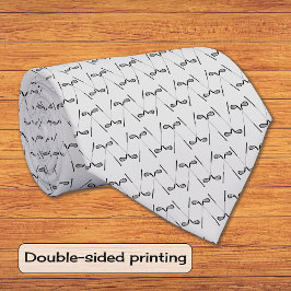 Golf klubbs mönster smart grått slips