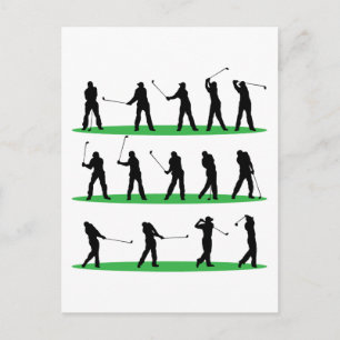 Golf-körningssekvens Vykort