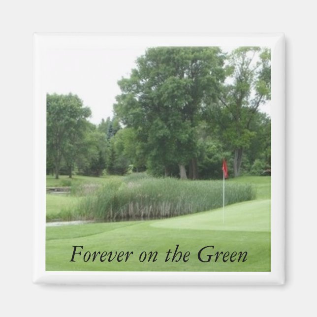 Golf-kurs2 Magnet, Forever på Grönten Magnet (Framsidan)