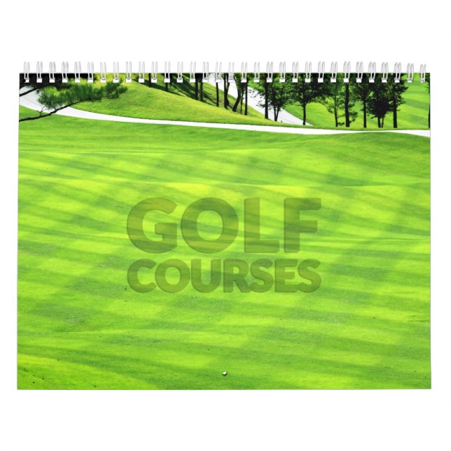Golf Kurser Wall Calendar Kalender (Omslag)