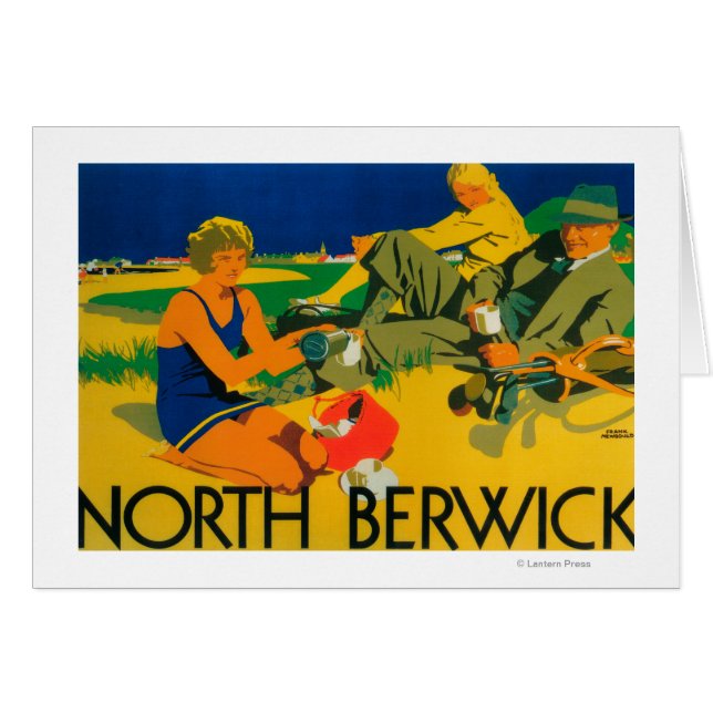 Golf Kusten Promotional Poster Hälsningskort (Framsidan Horizontal)