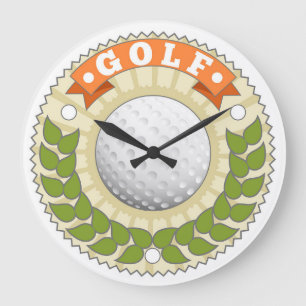 Golf Large Clock Stor Klocka