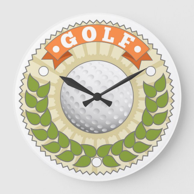 Golf Large Clock Stor Klocka (Framsida)