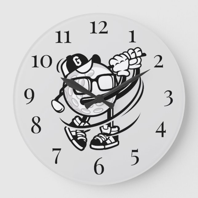 Golf Large Clock Stor Klocka (Framsida)