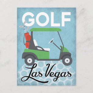 Golf Las Vegas Nevada - Retro Vintage resor Vykort