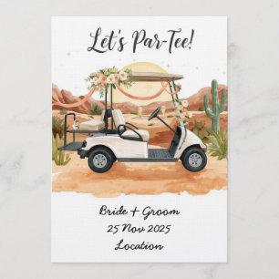 Golf, låt oss ha en Par-Tee! Golfbröllop i Arizona Inbjudningar