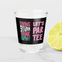 Golf Låt oss Par Tee med swing Swear Drink Repeat