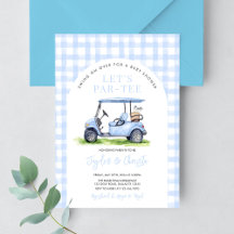 Golf Låt oss Par-Tee Time Baby Shower