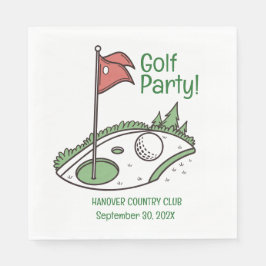 Golf League Party Napkin Pappersservett