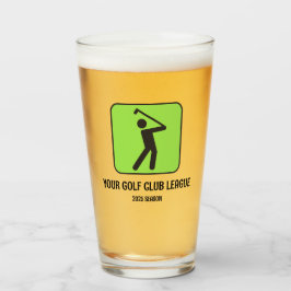 Golf League/säsongsglasumbler Glaskopp