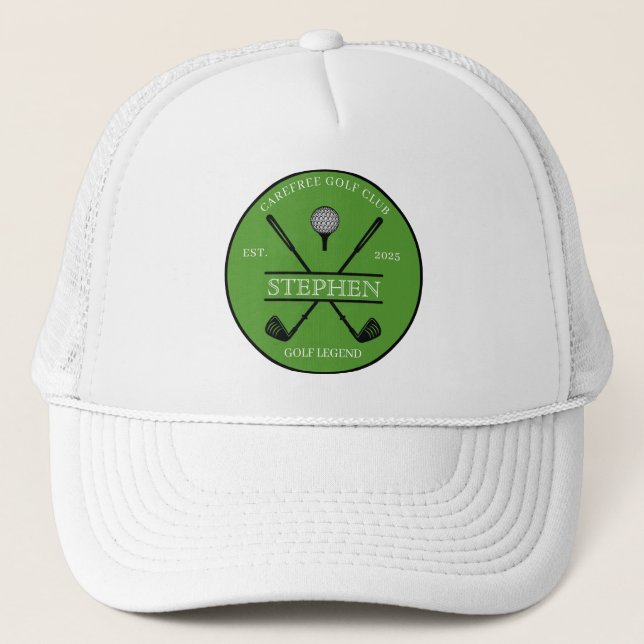 Golf Legend Cross Club Green Keps (Framsida)