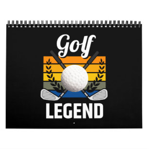 Golf Legend Golfing Golf Boll Funny Golfer Kalender
