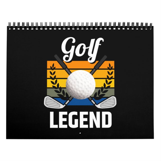 Golf Legend Golfing Golf Boll Funny Golfer Kalender (Omslag)