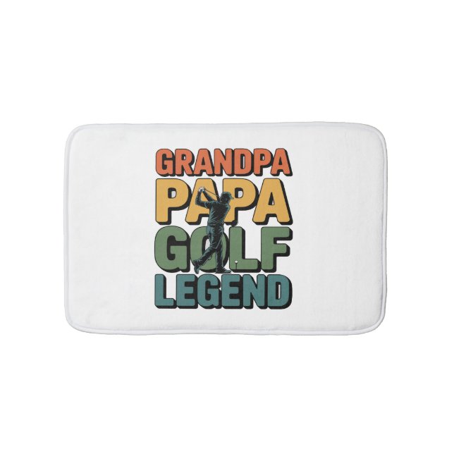 Golf Legend Grandpa Pappa Badrumsmatta (Framsidan)