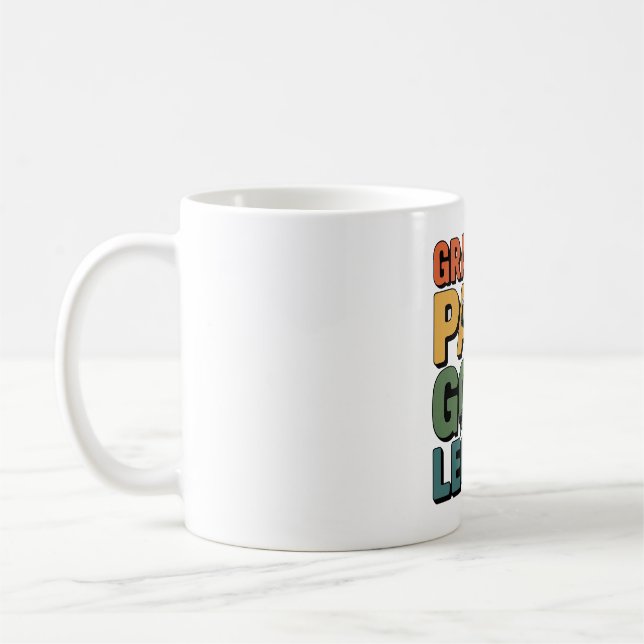 Golf Legend Grandpa Pappa Kaffemugg (Vänster)