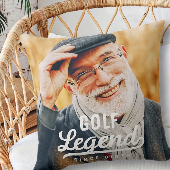 Golf Legend sedan Birth Funny Modern Vintage Kudde (Skapare uppladdad)