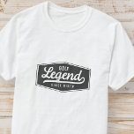 Golf Legend sedan Birth Funny Vintage Badge T Shirt<br><div class="desc">Utformningen består av vintage stil typografi - Lustigt humoristiskt - Golfförklaring sedan födseln.</div>