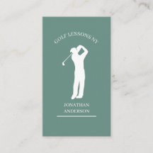 Golf Lehrer  Grau-Grün Weiß