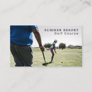 Golf Lesson, Golf Klubb, Golfer, Golf Coach Visitkort