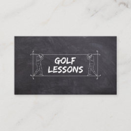 Golf Lessons Coach Lacher Instruction Visitkort