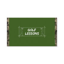 Golf Lessons Teacher Instruktor Coach Camouflage