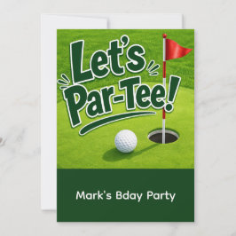Golf Let’s Par-Tee Party on Putting Green Inbjudningar