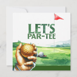 Golf Let’s Par-Tee Putting Green Party  Inbjudningar