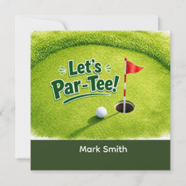 Golf Let’s Par-Tee Putting Green Party  Inbjudningar