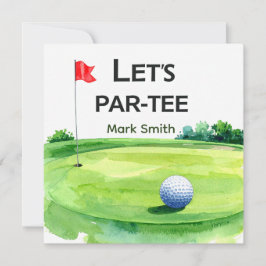Golf Let’s Par-Tee Putting Green Party  Inbjudningar